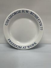 USS George H.W Bush CVN 77 Freedom At Work Plate(  Plastic ) picture