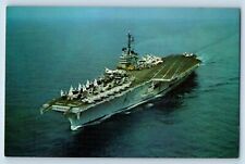 Postcard USS Independence Let Freedom Ring Aircraft Ship c1960 Vintage Antique picture