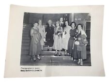 1930s Cunard RMS Queen Elizabeth Cruise Ship Black and White Ladies Photo picture