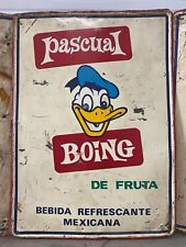 🔥 Very RARE Vintage DISNEY Donald Duck Pascual Boing Advertisement Signs, 1950s picture