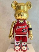 400%Bearbrick Michael Jordan #23 Chicago Red Gold Action Figure Art ornament toy picture