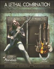 Rusty Cooley Signature Dean Guitar Series Randall Amps 2015 advertisement print picture