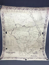 Large HARFORD COUNTY MARYLAND Vintage Repro of Original 1858 Antique Wall Map picture