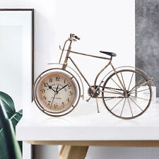 Bike Shaped Clock Farmhouse Bicycle Seat Clock Tabletop Display Ornament NEW picture