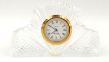 Vintage Waterstone Full lead crystal mantel clock works fresh battery installed. picture