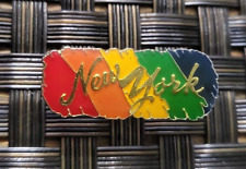 VINTAGE CMI 1990'S COLLECTIBLE NEW YORK RAINBOW COLORS PIN RARE picture