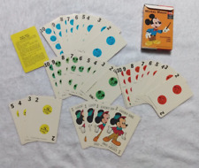 Vintage 1972 Walt Disney Mickey Mouse Educational Card Game Educards picture