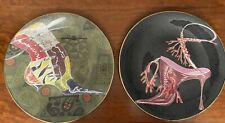 Decorative Handmade/Hand Painted Plate Set/Artist Signed picture