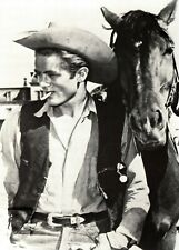 James Dean in Giant Western Cowboy with Horse Vintage Postcard 6
