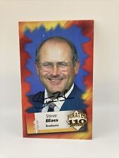 Postcard Autographed Steve Blass Broadcaster Pittsburgh Pirates  picture
