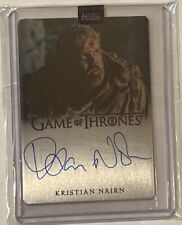 2023 Game of Thrones Arts & Images Hodor Kristian Nairn Metal #/55 Autograph picture