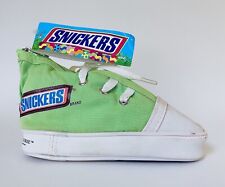 Vintage 2005 Mars SNICKERS SNEAKER Canvas Shoe Candy 4.5” Container GREEN picture