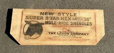 Vintage 1930s Mule Hide Roofs Advertising Shingle Wood Sign 36