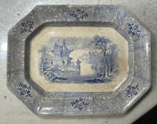 Antique 1840’s Davenport Friburg Ironstone Platter ~ Great Condition For 175 Yrs picture