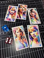 What A Color Watercolor Taylor Swift Cigarette Style Art Cards Set Of 5 picture