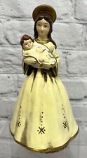 Vtg Mother Mary Madonna Baby Jesus Music Box Plays Ave Maria Works picture