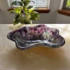Fluorite Stone Bowl | Green & Purple decorative Onyx Bowl MFB01 picture