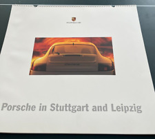 Vintage Full Color Photography 2001 Porsche in Stuttgart Factory Calendar picture