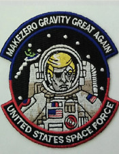 Patch Hook Fastener Compatible Trump Pirate Zero Gravity Space Force 3 Inches  picture