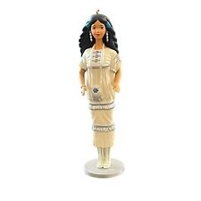 Vintage Hallmark NativeAmerican Barbie Doll Ornament 1996 Mattel 90s picture