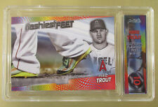 2022 Topps Baseball Series 1 Flashiest Feet MIKE TROUT Pure Graded X 10 picture