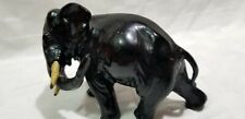 Beautiful Detailed PAINTED METAL ELEPHANT PAPERWEIGHT Superb Antique A B8 picture