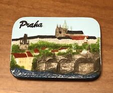 Praha Prague Czech Republic Tourist Travel Souvenir Gift 3D Resin Fridge Magnet picture
