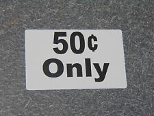  1 New 50 Cent Decal Sticker. Arcade Game, Skee Ball, Gambling, Vending and Etc. picture