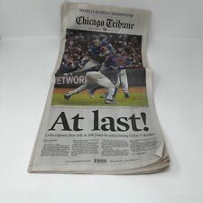 Chicago Tribune Collectible Thursday November 2016 Chicago Cubs World Series picture
