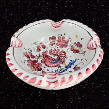 Vintage Ceramica Nova Deruta Italian Pottery Painted Rooster Heavy Dish Bowl VTG picture