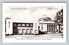 Warren OH-Ohio, First Methodist Church, Antique Vintage Souvenir Postcard picture