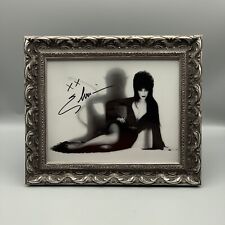 Vintage 2000 Elvira Autograph Photo 8” x 10” Mary Ann Halpin Framed RARE picture