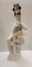 Vintage Japanese Geisha Sculpture Porcelain & Bisque 16
