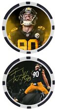 TJ WATT - PITTSBURGH STEELERS - POKER CHIP -  ***SIGNED/AUTO*** picture