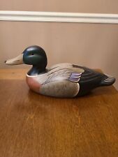 The BOYDS Collection 1980-87 Classic Mallard Drake Wooden DUCK Signed J. Weaver picture