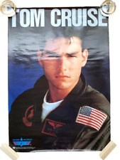 Rare Top Gun Tom Cruise Kelly McGillis Movie Vintage Poster 1987 Used picture