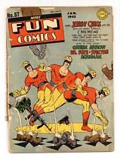 More Fun Comics #87 PR 0.5 1943 picture