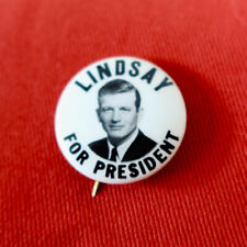 VTG 1964 John Lindsay Pinback Button Campaign presidential hopeful 60s political picture