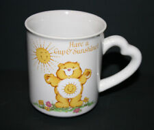 VTG 1983 80's American Greetings Care Bears Ceramic Coffee Mug Cup O Sunshine  picture