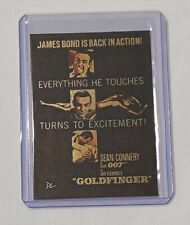 James Bond Gold Plated Artist Signed “Goldfinger” Trading Card 1/1 picture
