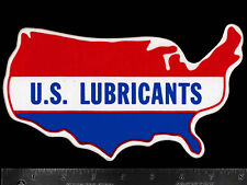 U.S. LUBRICANTS Motor Oil - Original Vintage 1960's 70's Racing Decal/Sticker picture