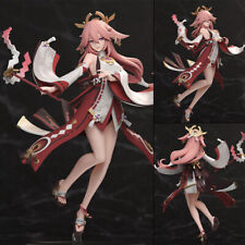 Anime 25 cm Genshin Impact Yae Miko PVC Figure Model Cosplay Toy Collection Gift picture