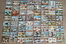 (105) Vintage Post Cards Lot 1960s w/ Stamps - Europe German Swiss France Nether picture