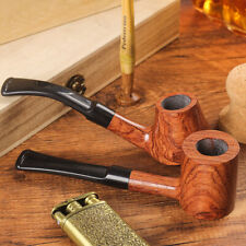 Classic Rosewood Pipe Handmade Solid Wood Pipe Tobacco Cigarettes Cigar Pipes picture