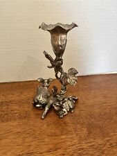 Author Court/STYLE/ Bunny  Rabbit/ Silver Colored/Pewter Metal Candle Holder picture