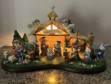 Vintage 2003 The Dreamsicles Nativity Set Lighted Danbury Mint Collection W/Box picture