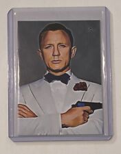 James Bond Limited Edition Artist Signed Daniel Craig 007 Card 2/10 picture