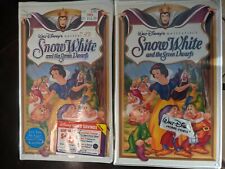 Rare Misprinted DISNEY MASTERPIECE-SNOW WHITE/7 DWARVES-VHS-NEW/Factory Sealed picture