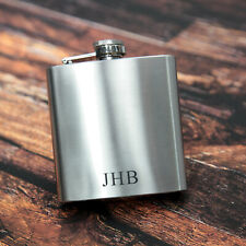 Personalised Hip Flask, Gift  for Men, Initials, Birthday Xmas. picture