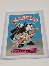 1986 Garbage Pail Kids 5x7 Giant Card Sticker Topps #1 Nasty Nick Top Loader EX+ picture